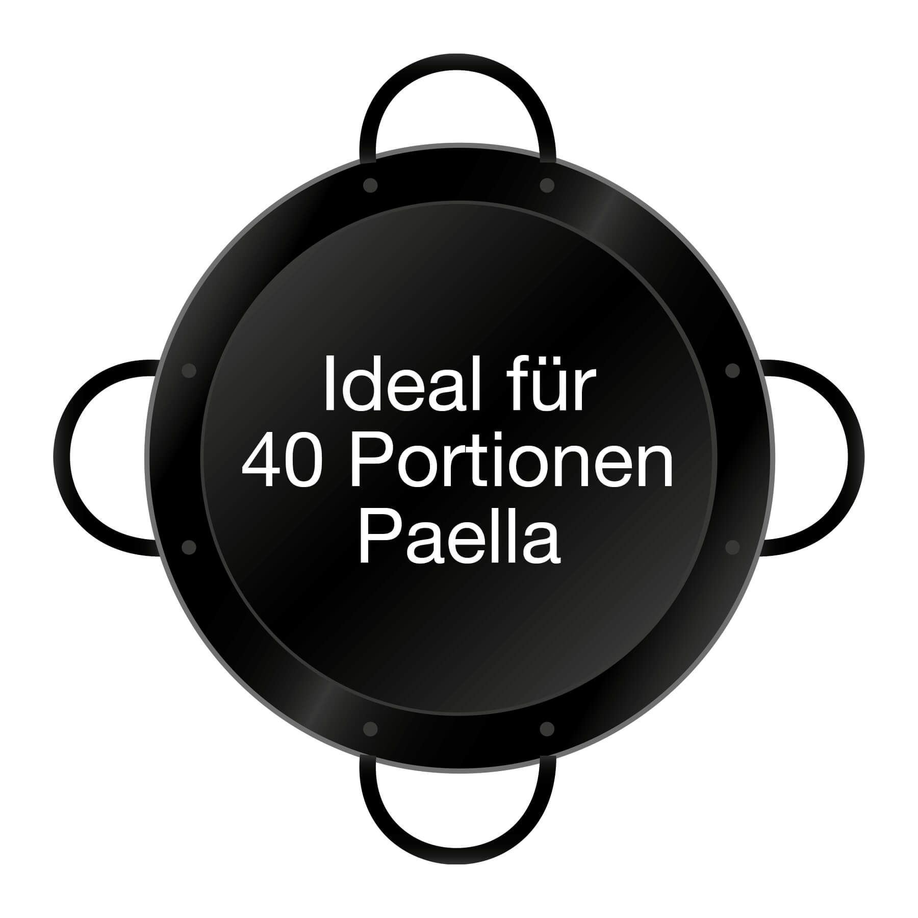 AllGrill Paella World Pfanne 80 cm emailliert 4 Griffe