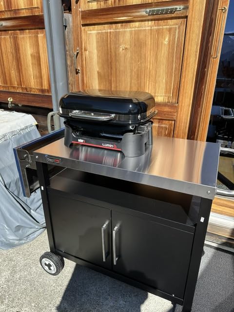 Royal Gourmet Grillwagen Servierwagen Edelstahl klappbar
