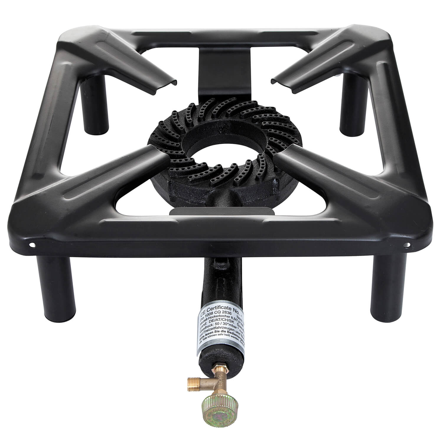 AllGrill Hockerkocher groß 40x40x14 cm 7 kW ohne Zündsicherung