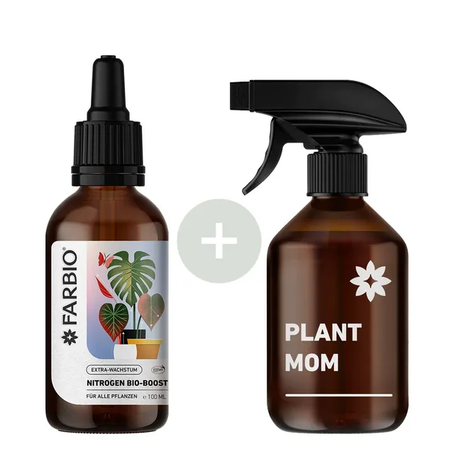 FARBIO Nitrogen Bio-Boost Flüssigdünger mit Glassprühflasche Stickstoff