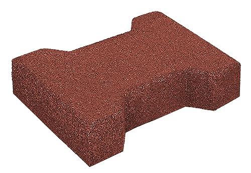 HPFloor Fall Protection Mats Gummiziegel Rot 45 mm