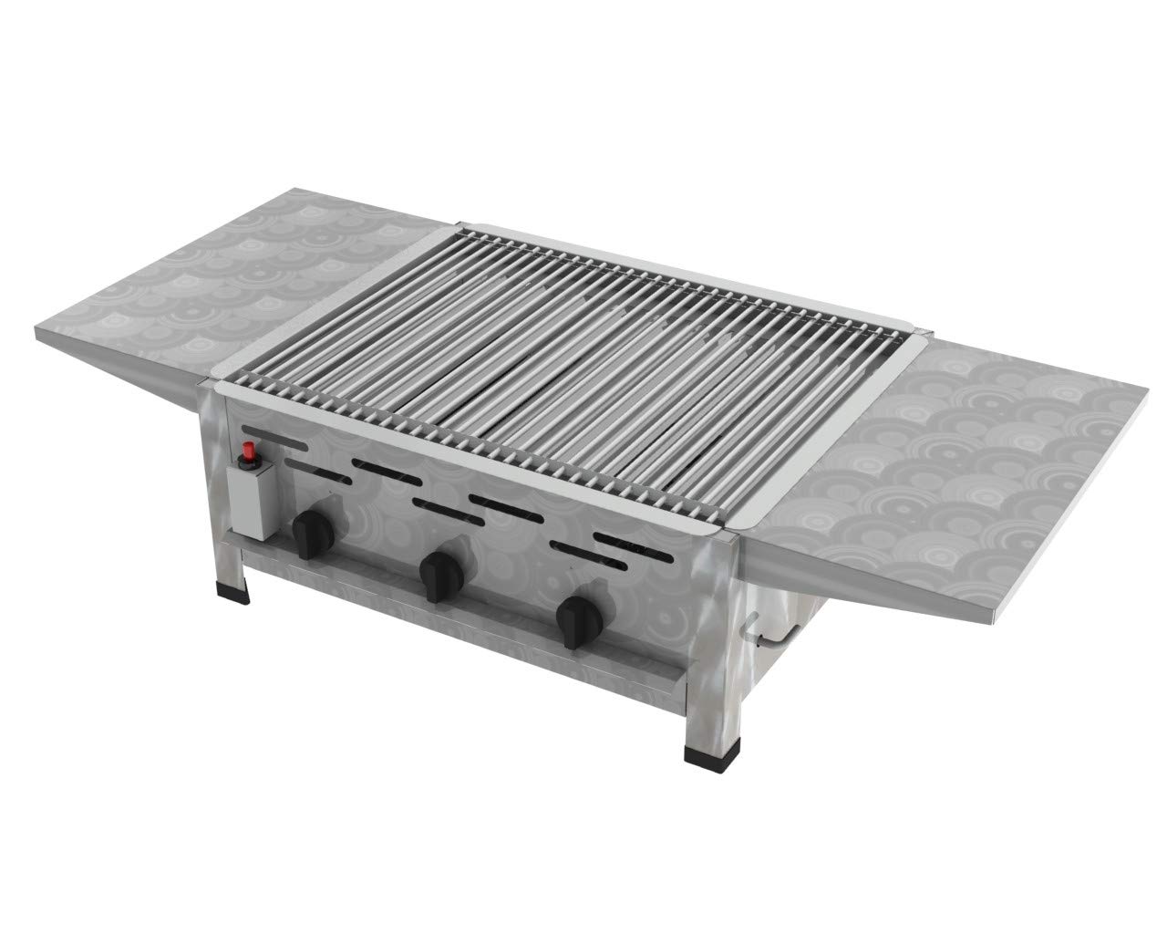 ChattenGlut Gasbräter Gastrobräter 10,8kW Rost+Pfanne Grill