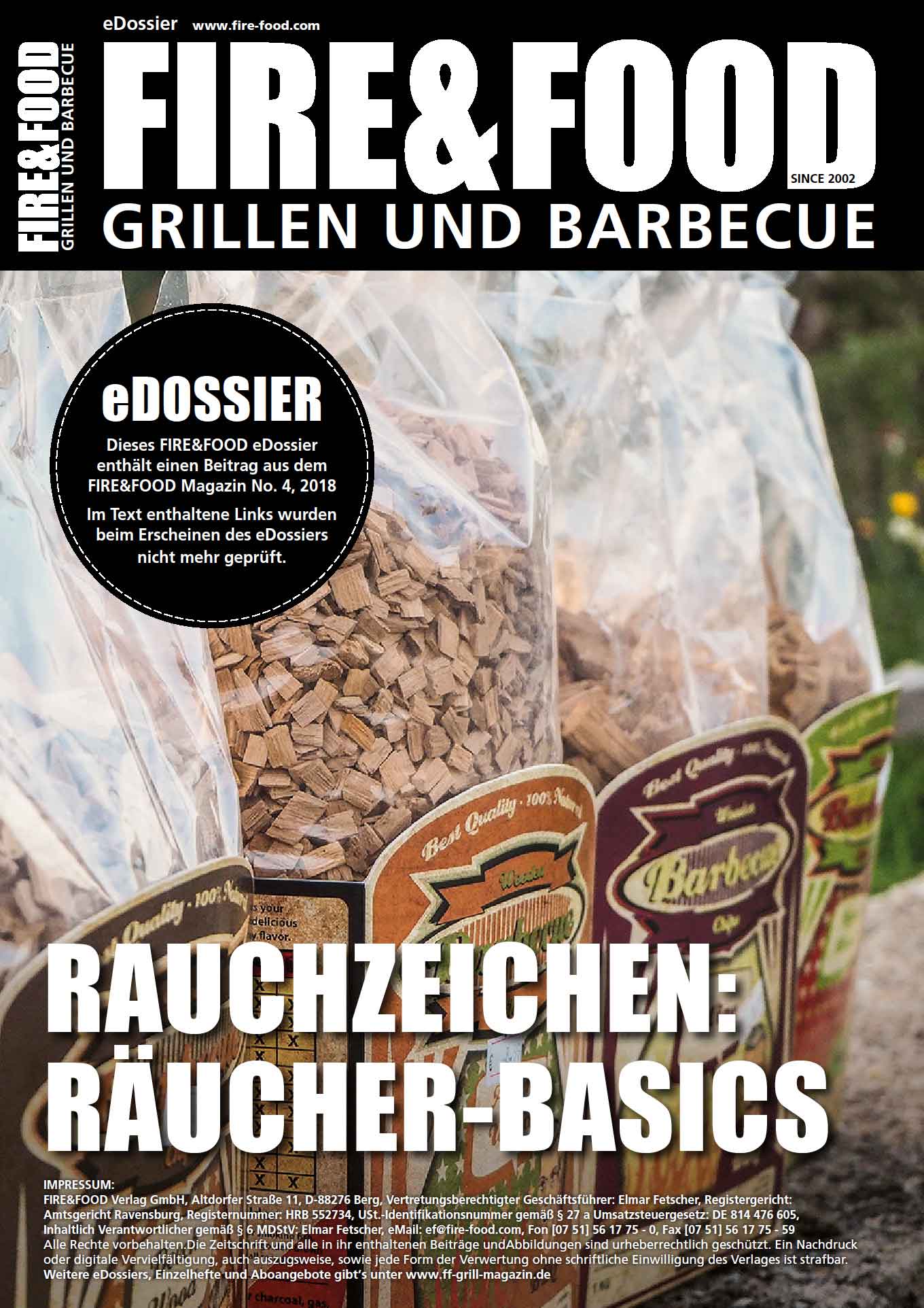 FIRE&FOOD eDossier Räucher-Basics PDF 2 Seiten