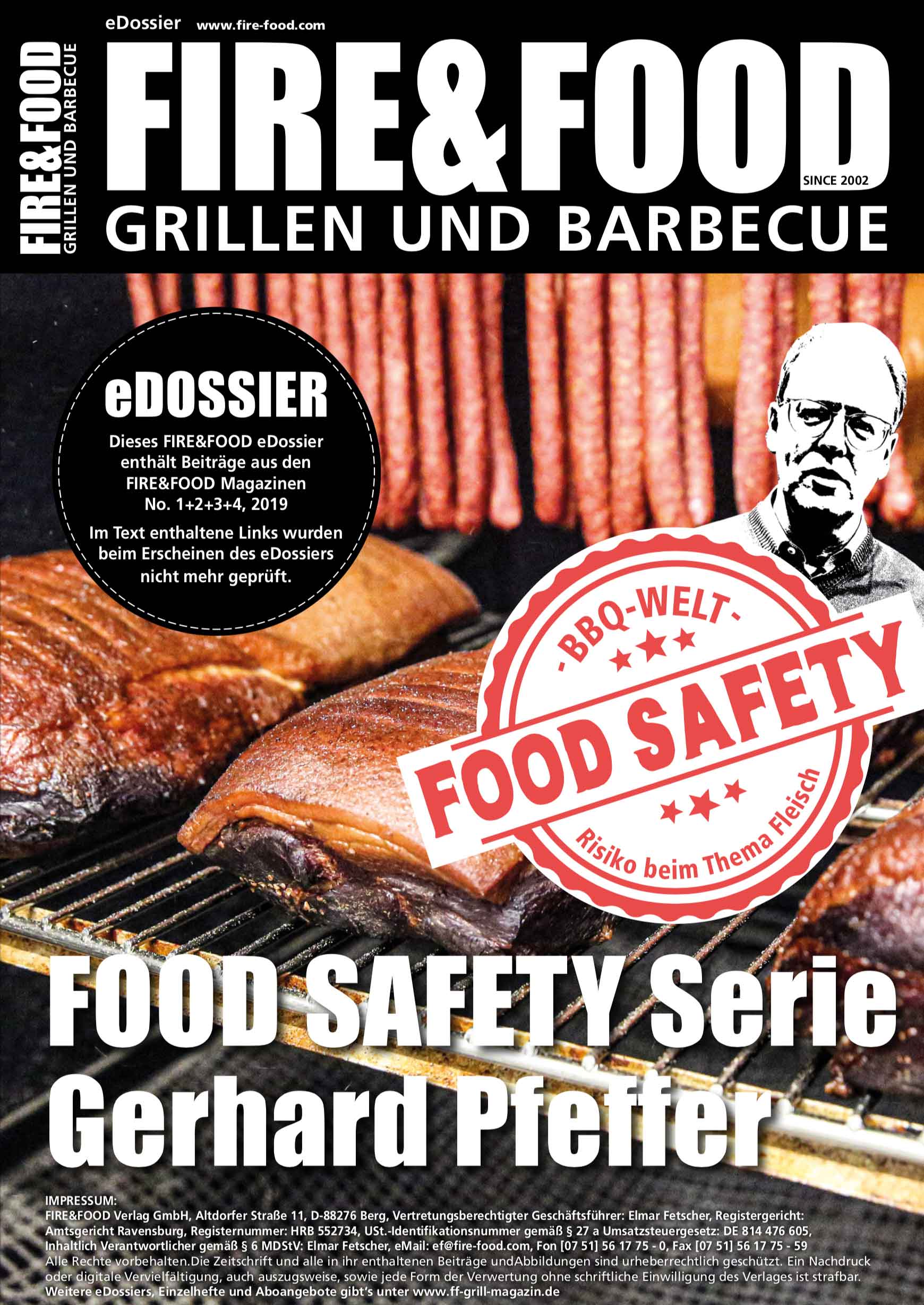 FIRE&FOOD eDossiers Food Safety PDF 8 Seiten Grillen
