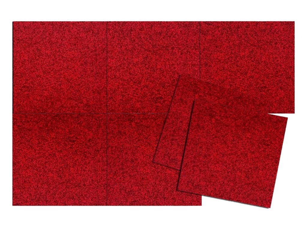HPFloor Carpet Tiles Teppichfliese Malta Rot 50x50cm Nadelfilz