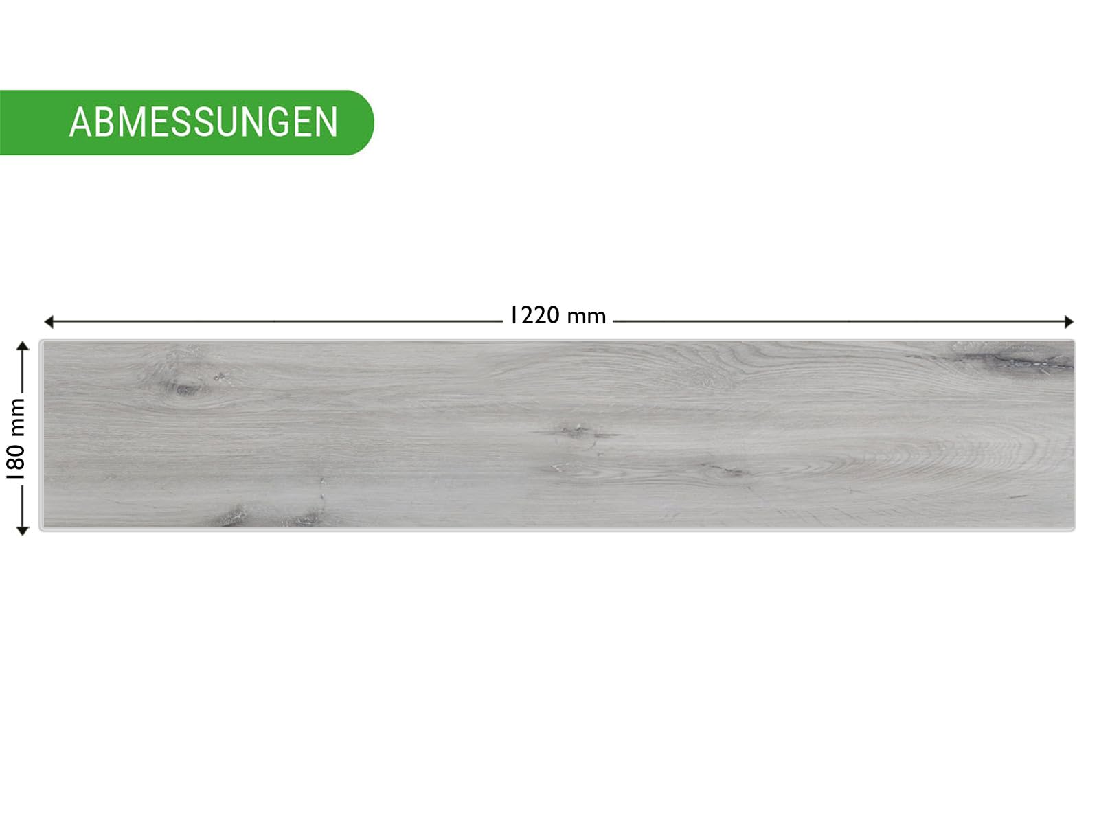 HPFloor SPC Klick-Vinylboden Eiche Grau Rustikal 8er wasserfest