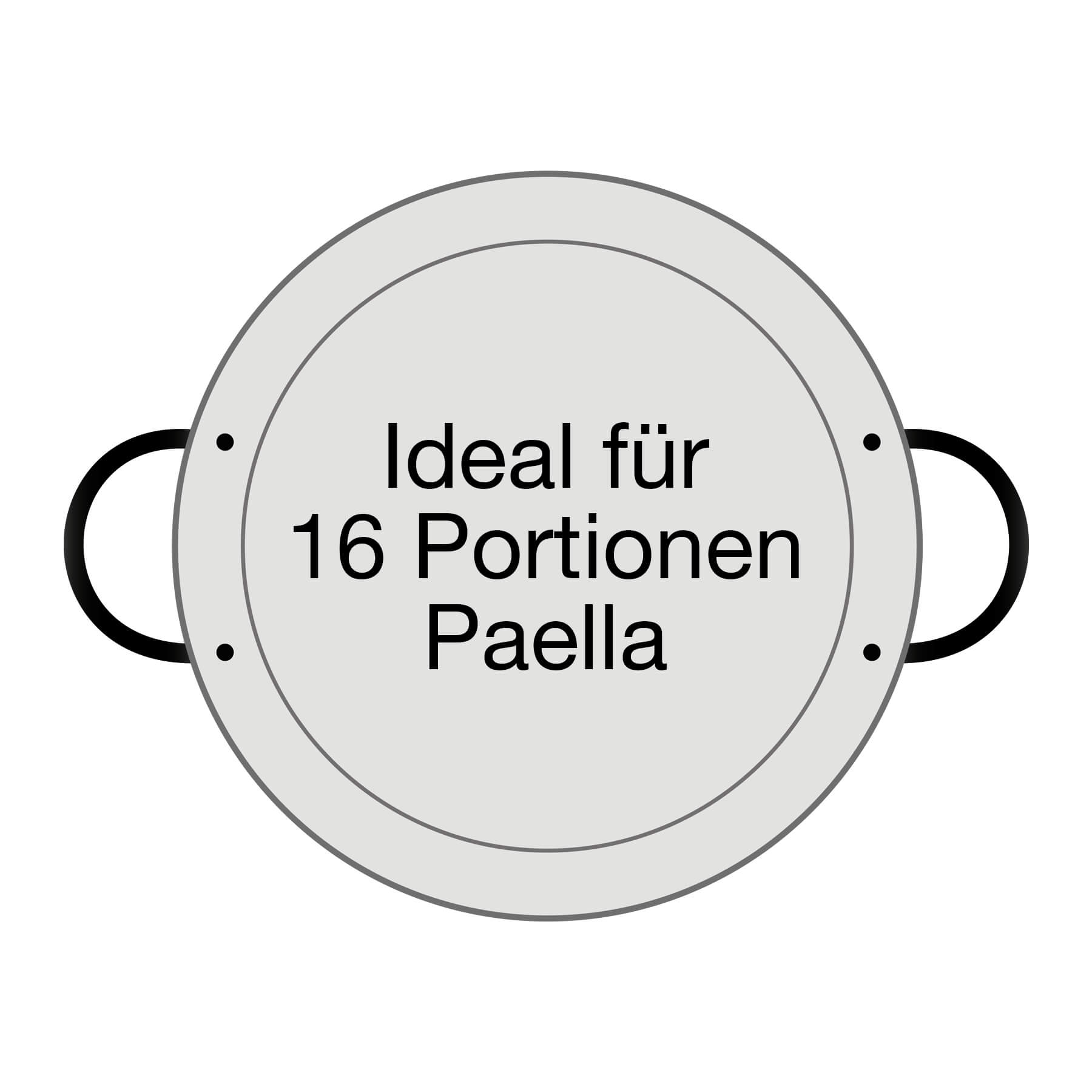 AllGrill Paella World Paella-Pfanne Stahl 55 cm 16 Portionen
