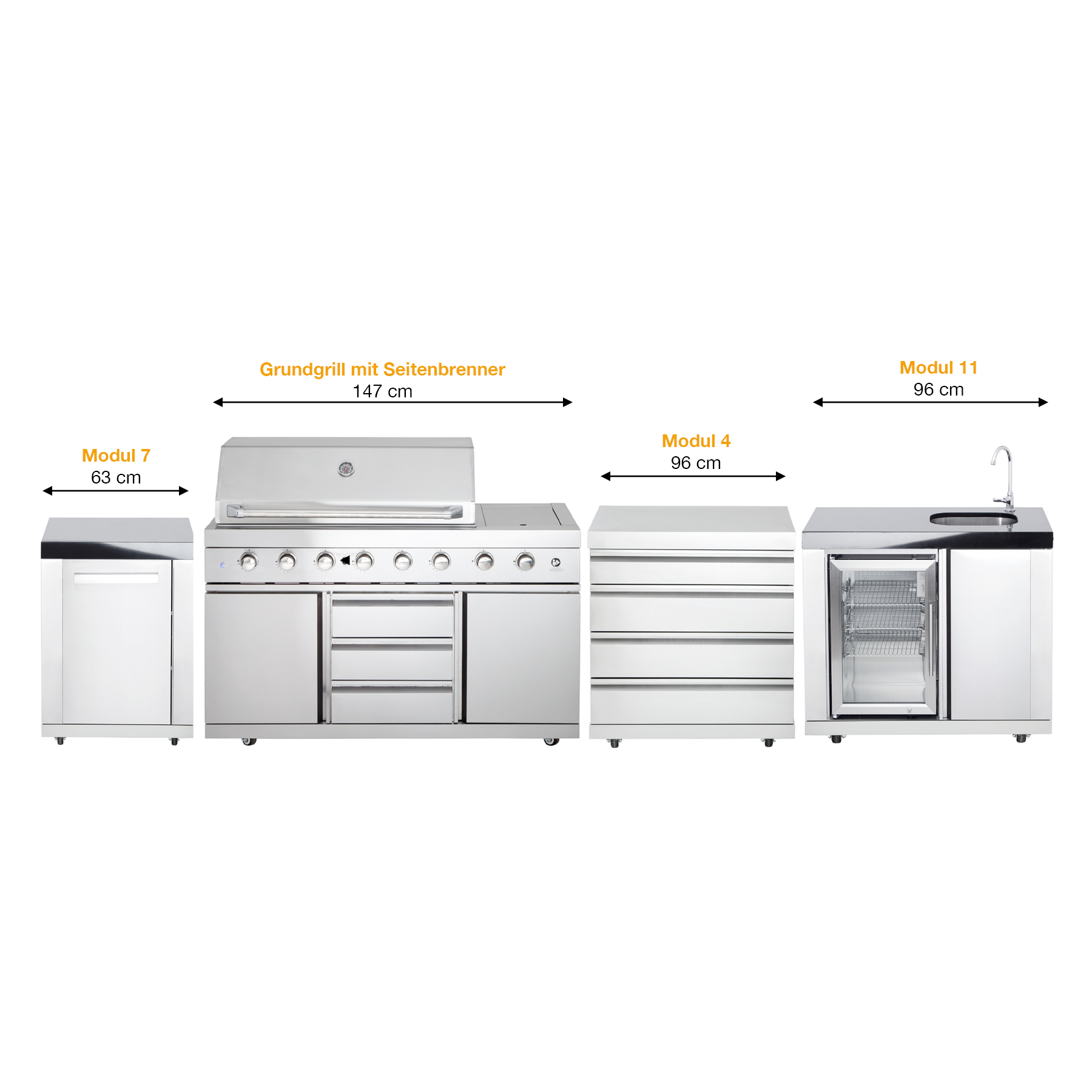 AllGrill Außenküchen Outdoorküche Küchensystem Variante 2