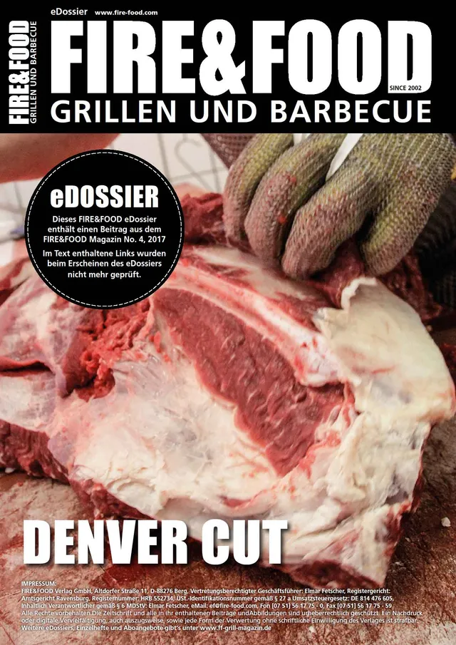 FIRE&FOOD eDossiers Denver Cut PDF 4 Seiten Soulfood Rezept