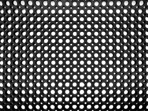 HPFloor Ringgummimatte Schwerlast 100x600 cm schwarz Drainage