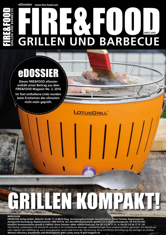 FIRE&FOOD eDossier Grillen kompakt PDF 8 Seiten Download