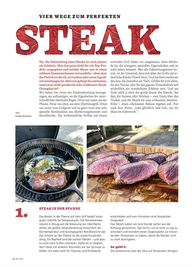 FIRE&FOOD Einzelausgaben 2024/01 Magazin Printausgabe Räuchern