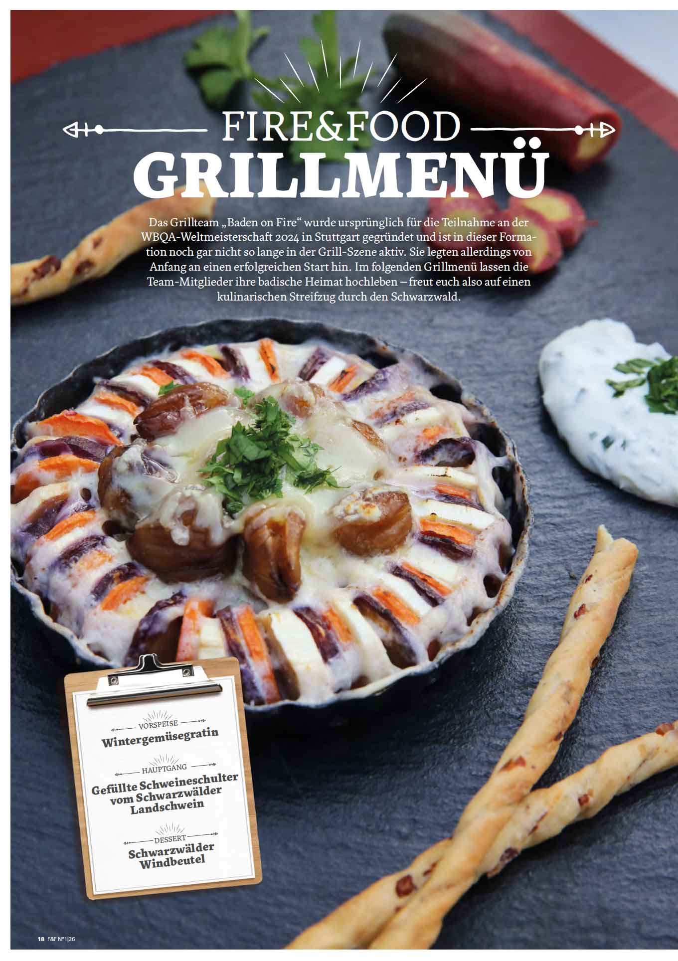 FIRE&FOOD 2026/01 Magazin Printausgabe Plancha-Rezepte