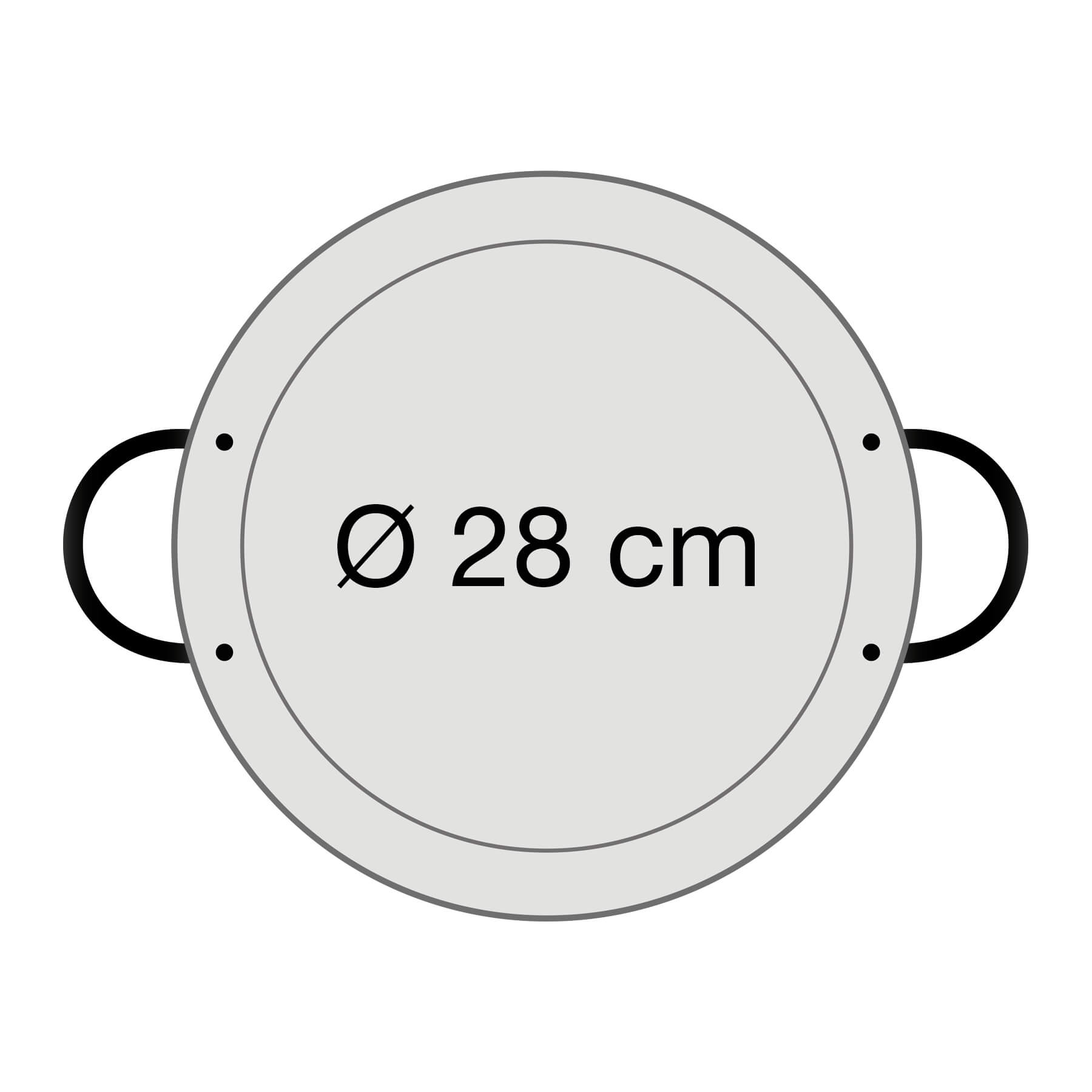 AllGrill Paella World Paellapfanne Stahl Ø 28 cm poliert