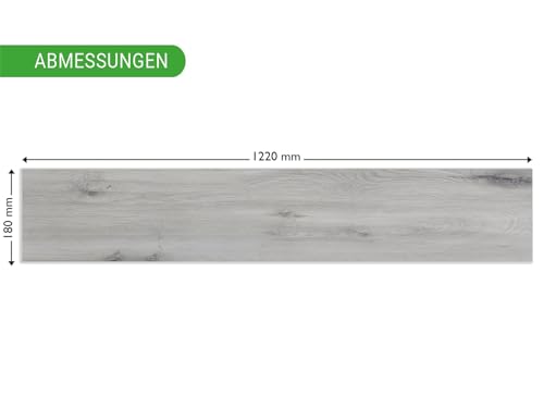 HPFloor SPC Klick-Vinylboden Eiche Grau Rustikal 8er wasserfest