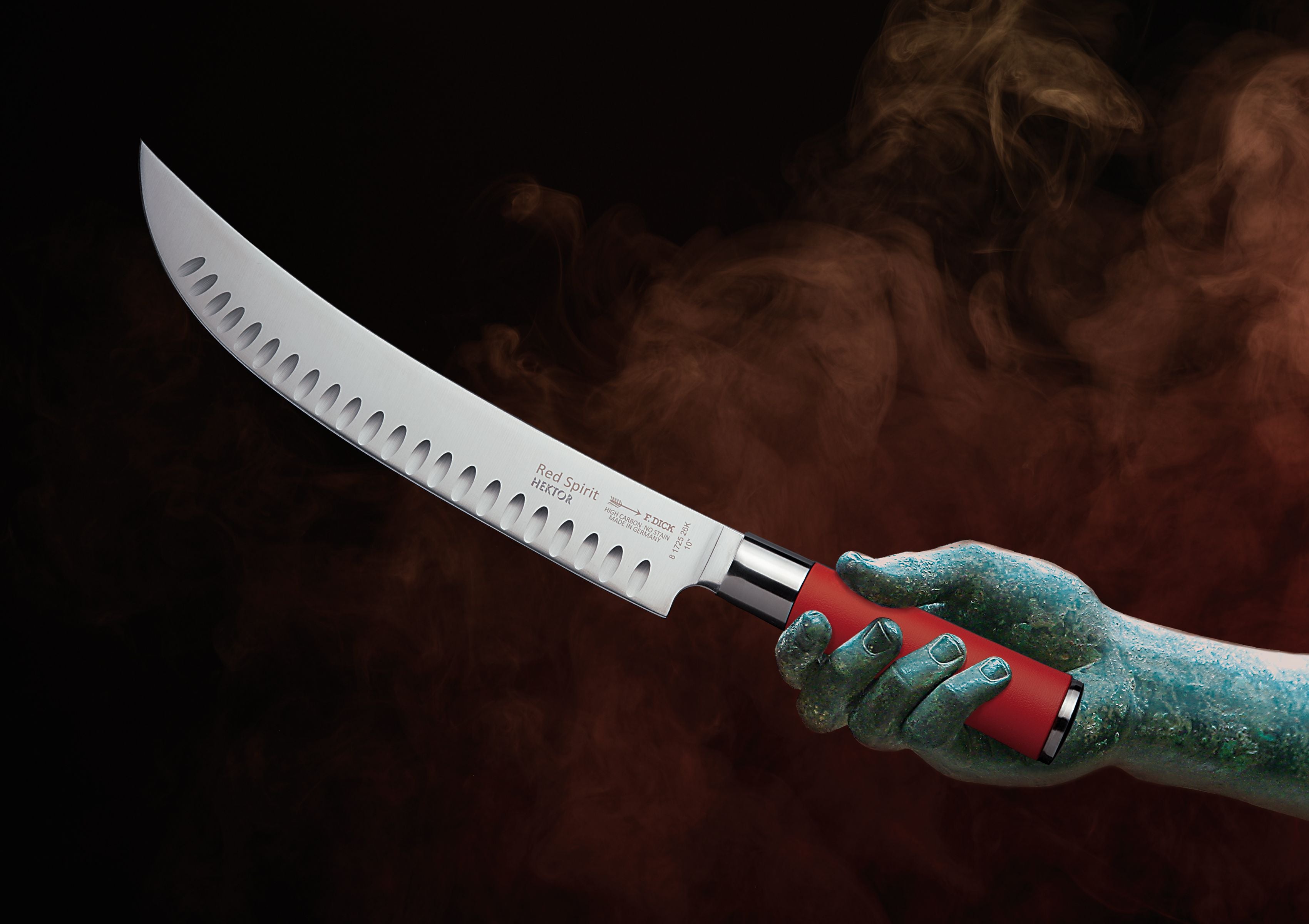 Dick Red Spirit Hektor Zerlegemesser 26 cm Kullenschliff