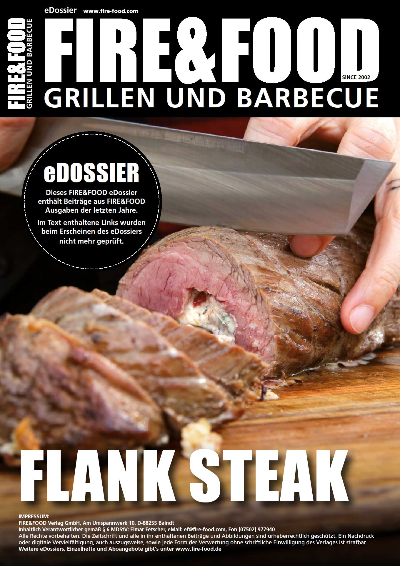 FIRE&FOOD eDossiers Flank Steak eDossier PDF 13 Seiten