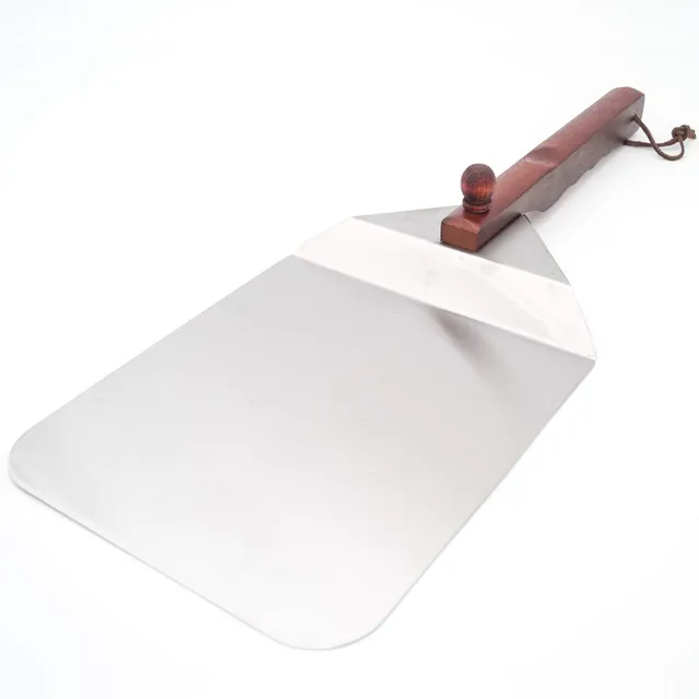 AllGrill Grillzubehör Pizzaschaufel Edelstahl Holzgriff