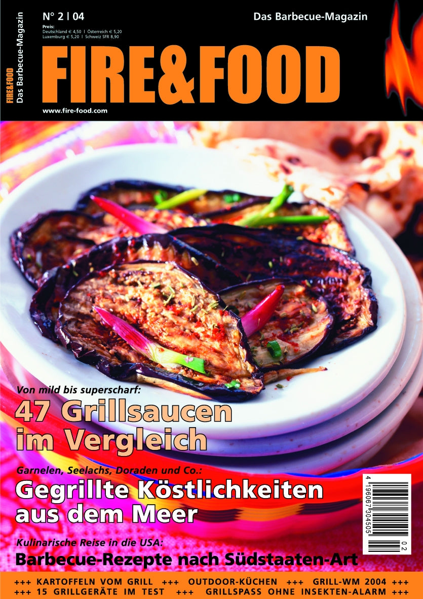 FIRE&FOOD 2004/02 Einzelausgabe Grillmagazin Digital Fisch