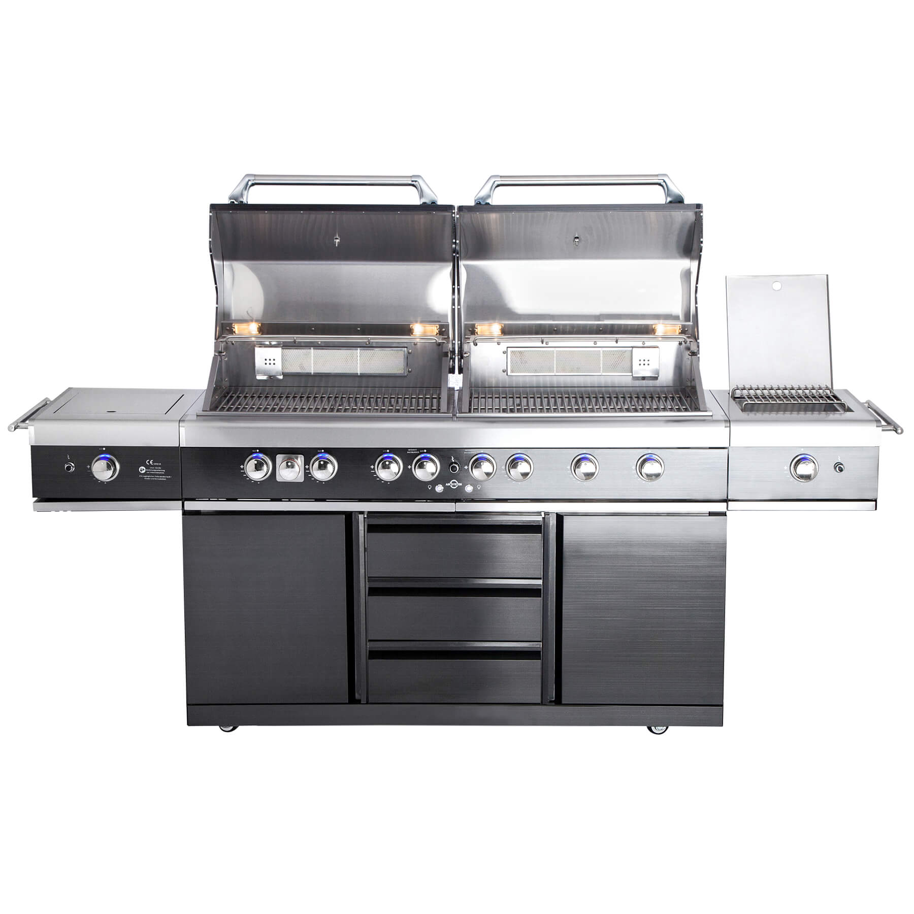 AllGrill Extrem Light Außenküche black 6-Brenner