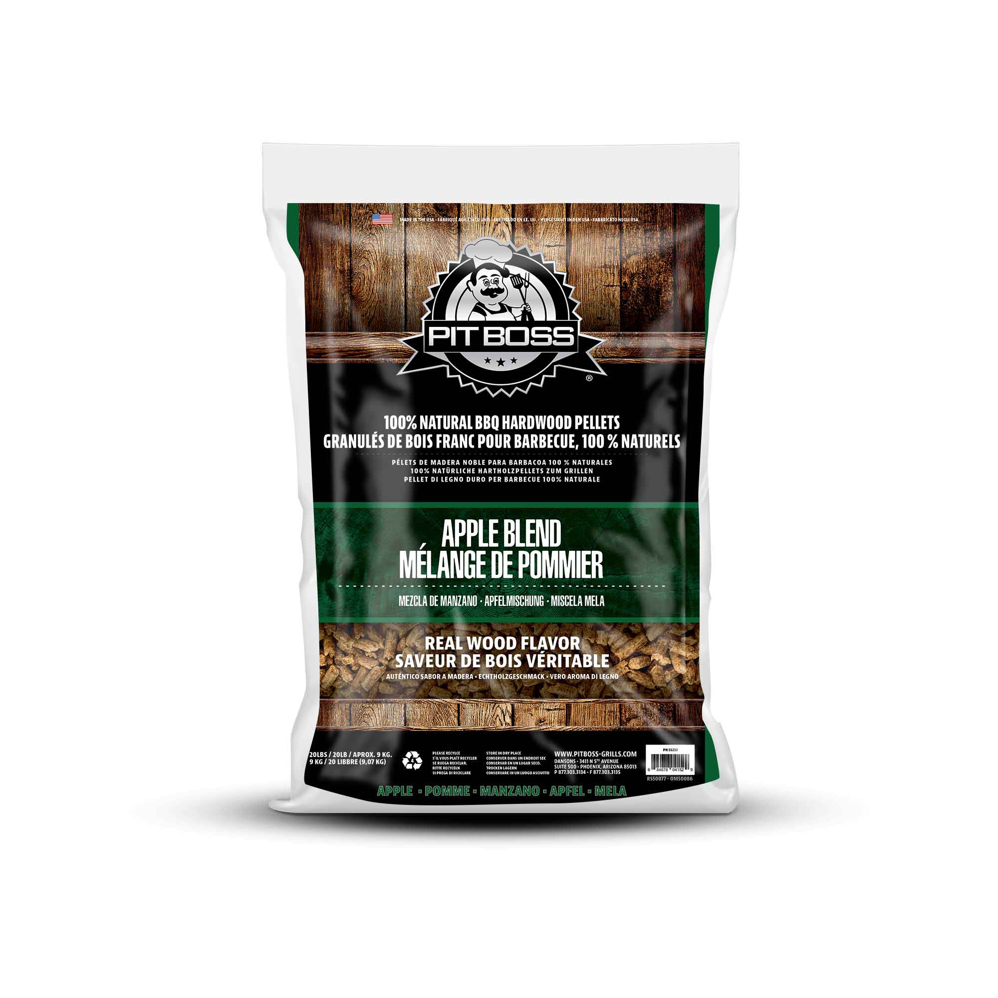 Pit Boss Apple Blend Hartholz-Pellets 9 kg Apfel