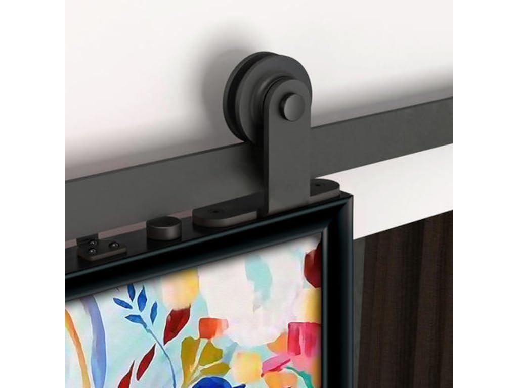 HPFloor Schiebetürbeschlag Set 183 cm mattschwarz Stahl
