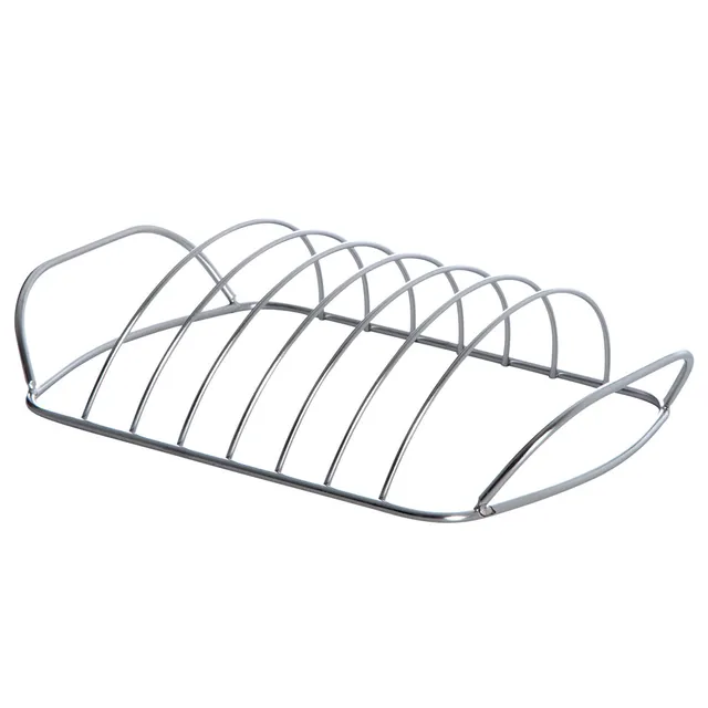 AllGrill Grillzubehör Spareribs-Halter Edelstahl 30x18x8 cm