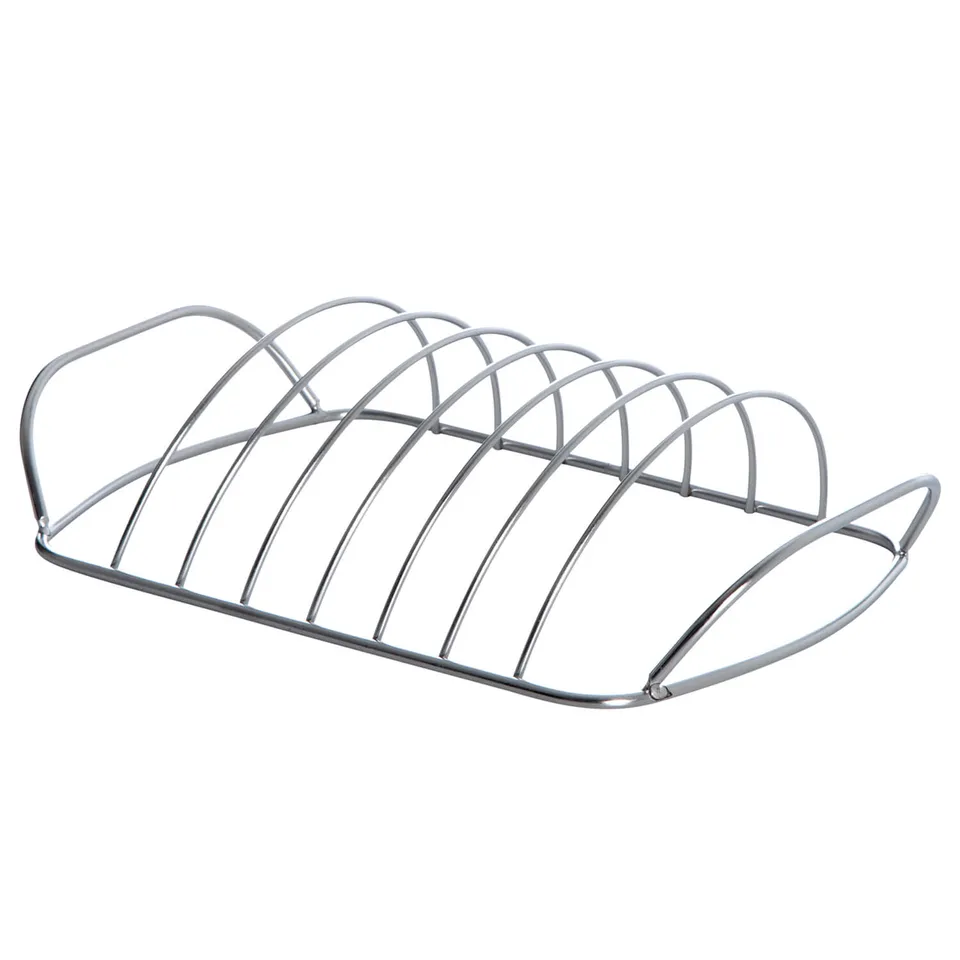 AllGrill Grillzubehör Spareribs-Halter Edelstahl 30x18x8 cm
