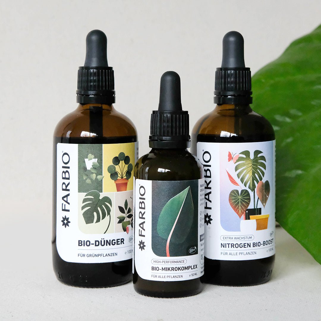 FARBIO Bestseller-Set Flüssigdünger 3x NPK Bio