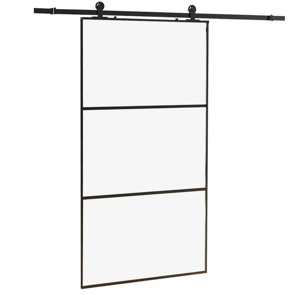 HPFloor Sliding Glass Doors Glas-Schiebetür 90x205 Matt