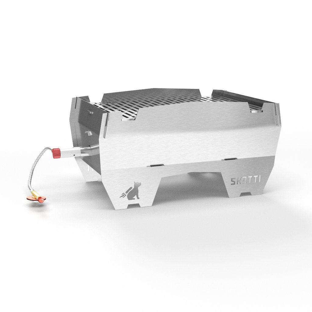 SKOTTI Grill Gasgrill mobil 3,3kg + Bookazine Download gratis