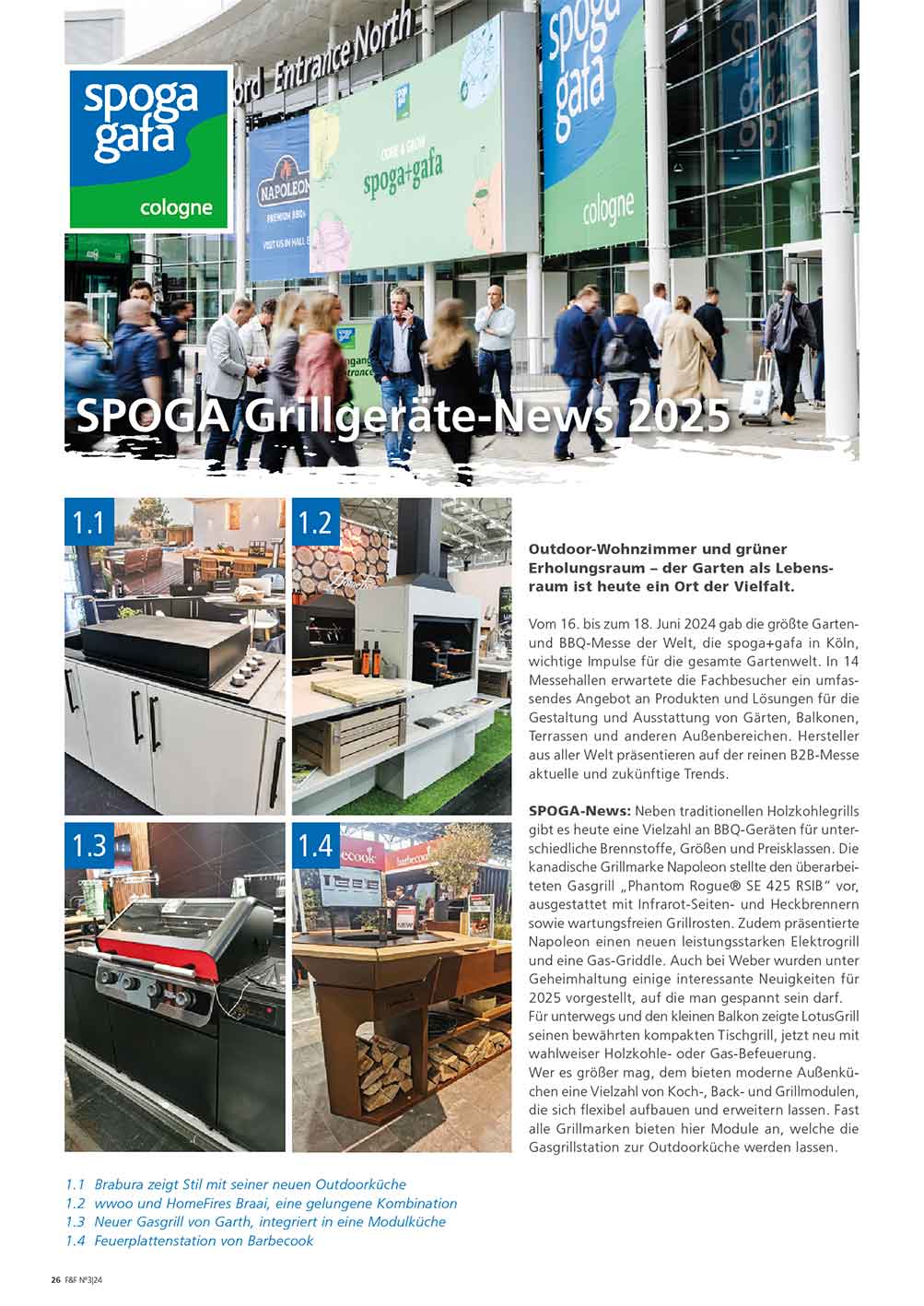 FIRE&FOOD 2024/03 Magazin Printausgabe Grill Backen