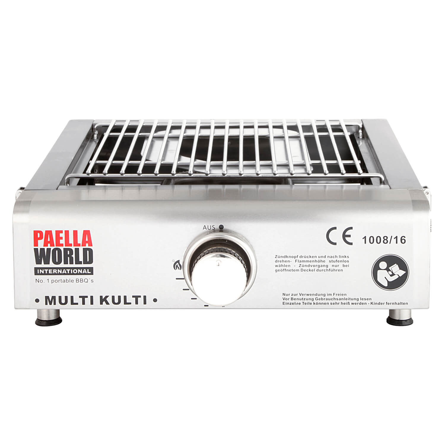 AllGrill MULTI-KULTI Gasgrill Edelstahl mit Zündsicherung Backhaube