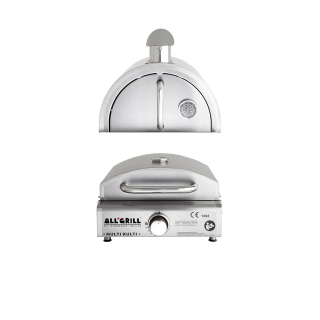AllGrill Multi-Kulti Set 2 Gasgrill Edelstahl Zündsicherung Haube
