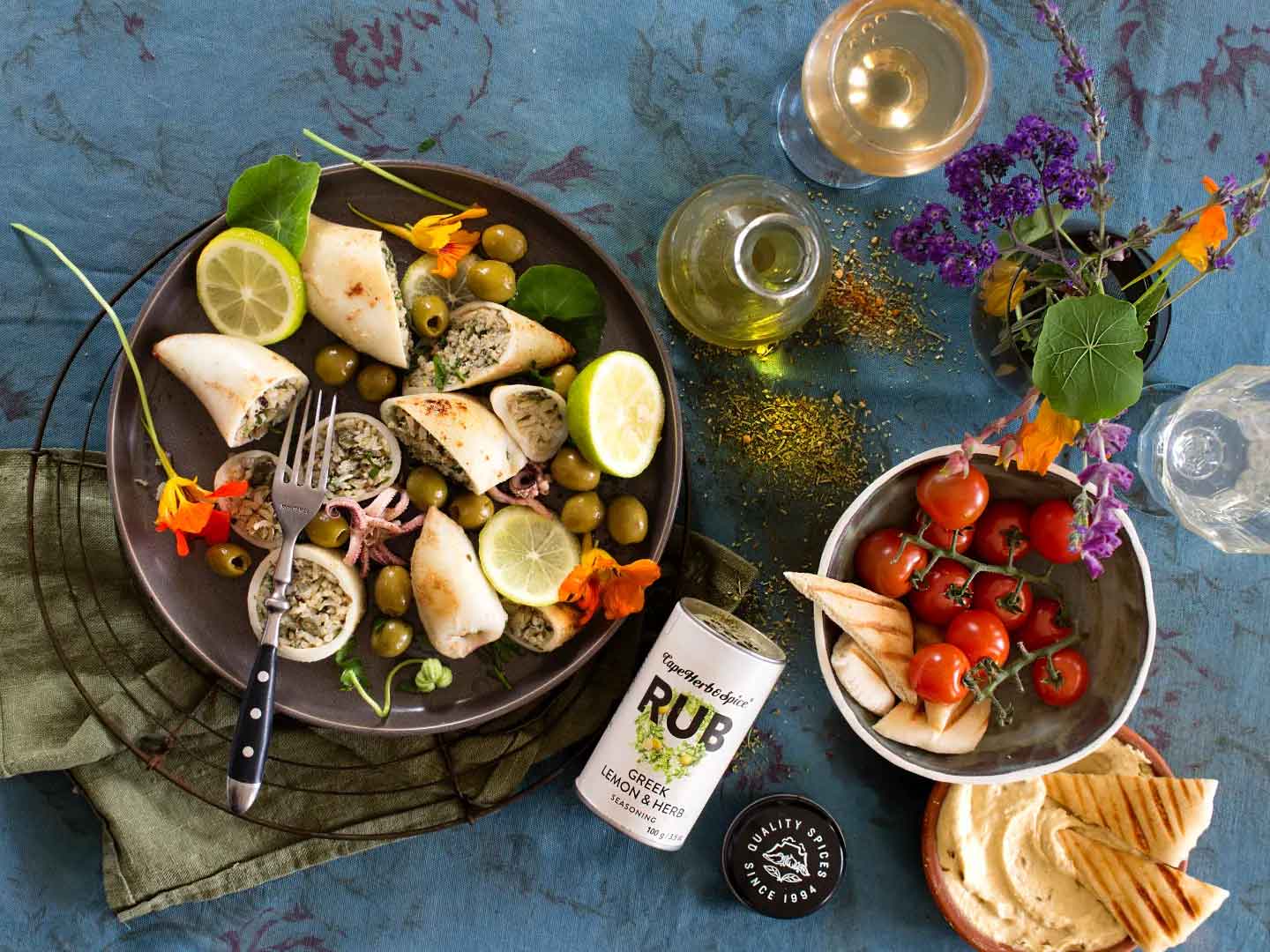 Cape Herb Spice Rub Greek Lemon Oregano Gewürz 100g Lamm
