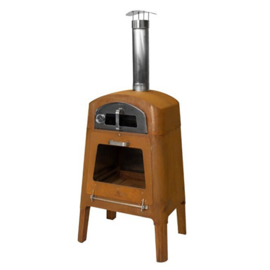 MASURIA nexo Kamin Pizzaofen Black mit Schamottstein