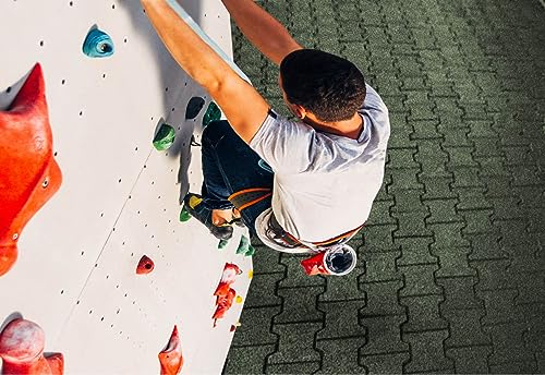 HPFloor Fall Protection Mats Gummiziegel Grün 45 mm