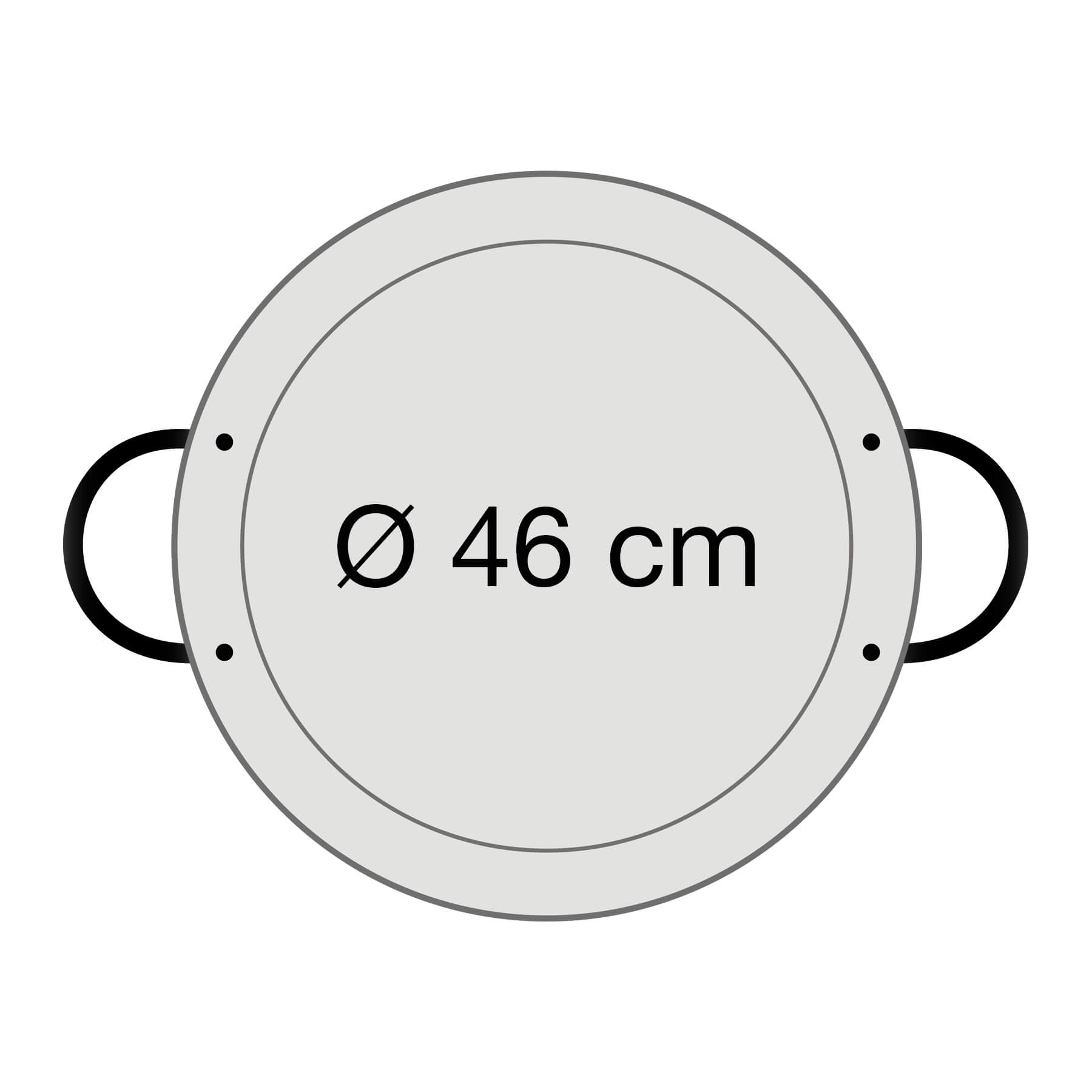 AllGrill Paella World Paellapfanne Stahl 46 cm