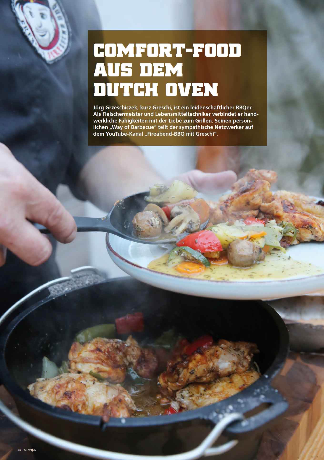 FIRE&FOOD 2026/01 Magazin Printausgabe Plancha-Rezepte