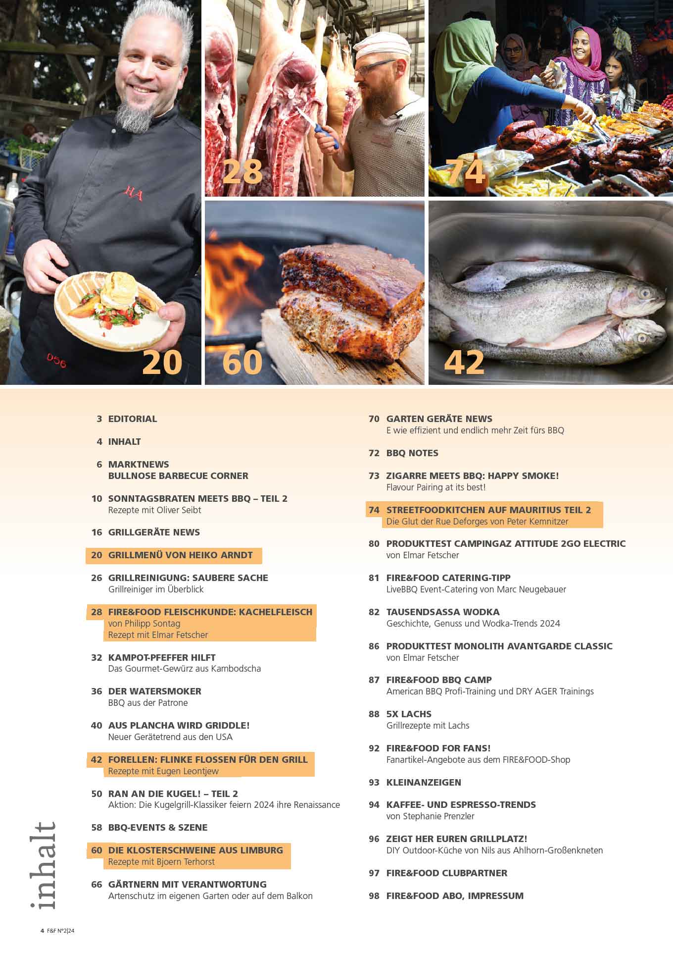 FIRE&FOOD Einzelausgaben 2024/02 Magazin Printausgabe Braten