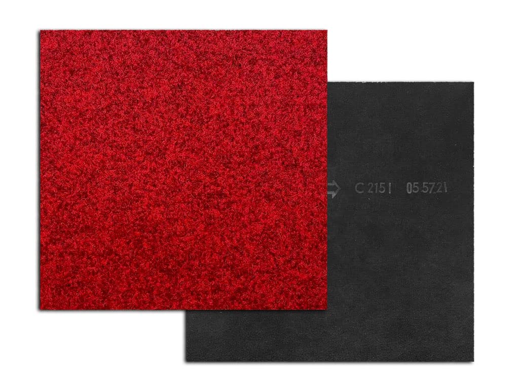HPFloor Carpet Tiles Teppichfliese Malta Rot 50x50cm Nadelfilz