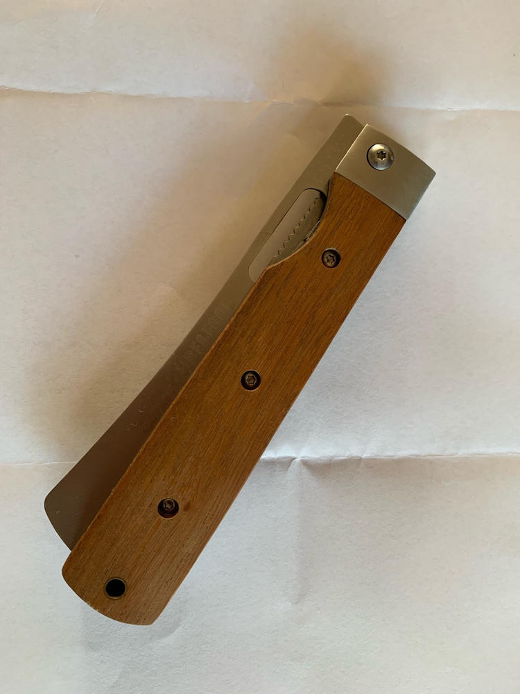 Elmar's Grillmesser BBQ Taschenmesser 12 cm Tagayasan-Holz