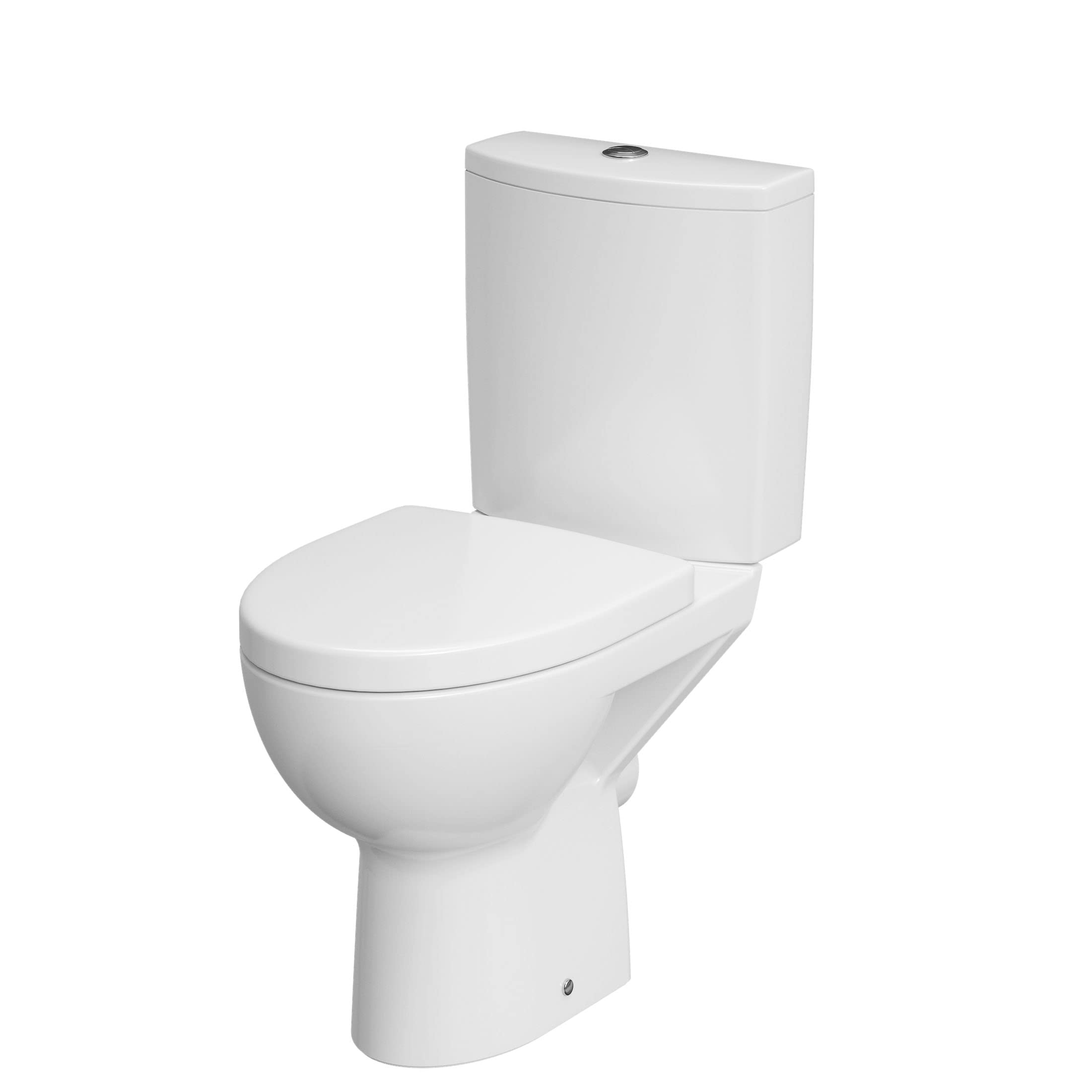 Cersanit WC Compacts Stand-WC Weiß 3/6L mit Sitz