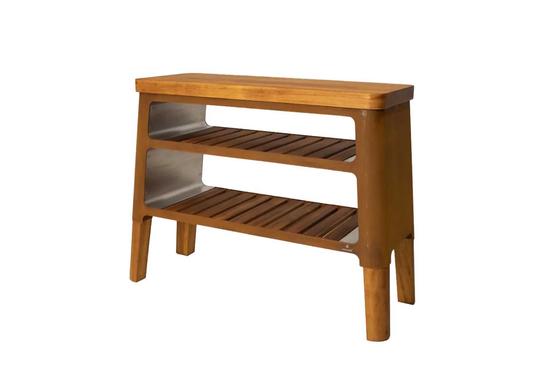 MASURIA nexo Kommode Black Outdoorschrank Holz Stahl
