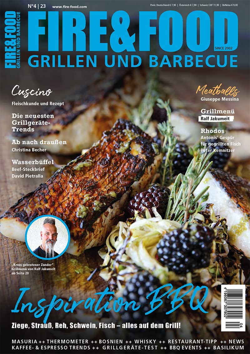 FIRE&FOOD 2023/04 Magazin Einzelausgabe Print Grillen