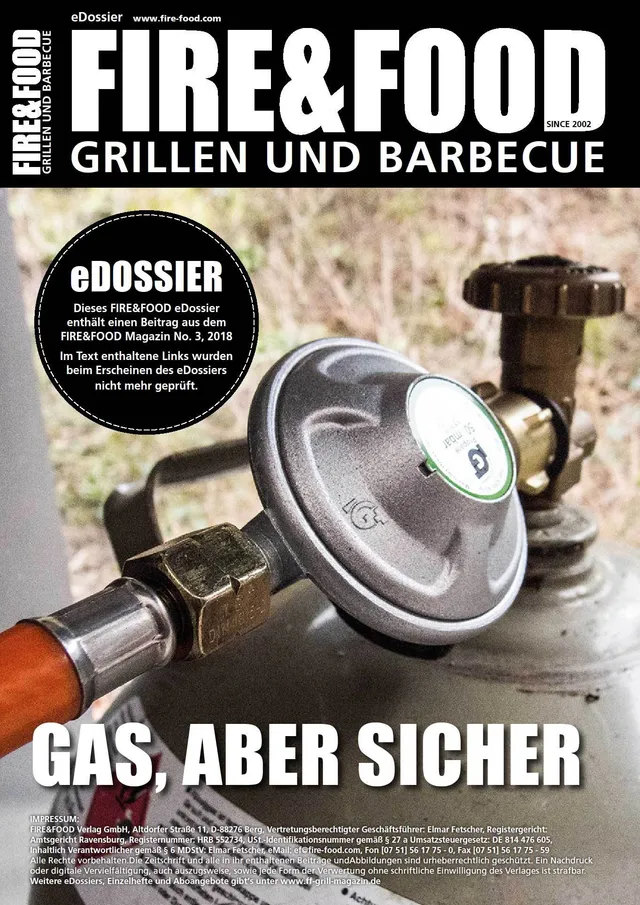 FIRE&FOOD eDossier Gas aber sicher PDF 2 Seiten