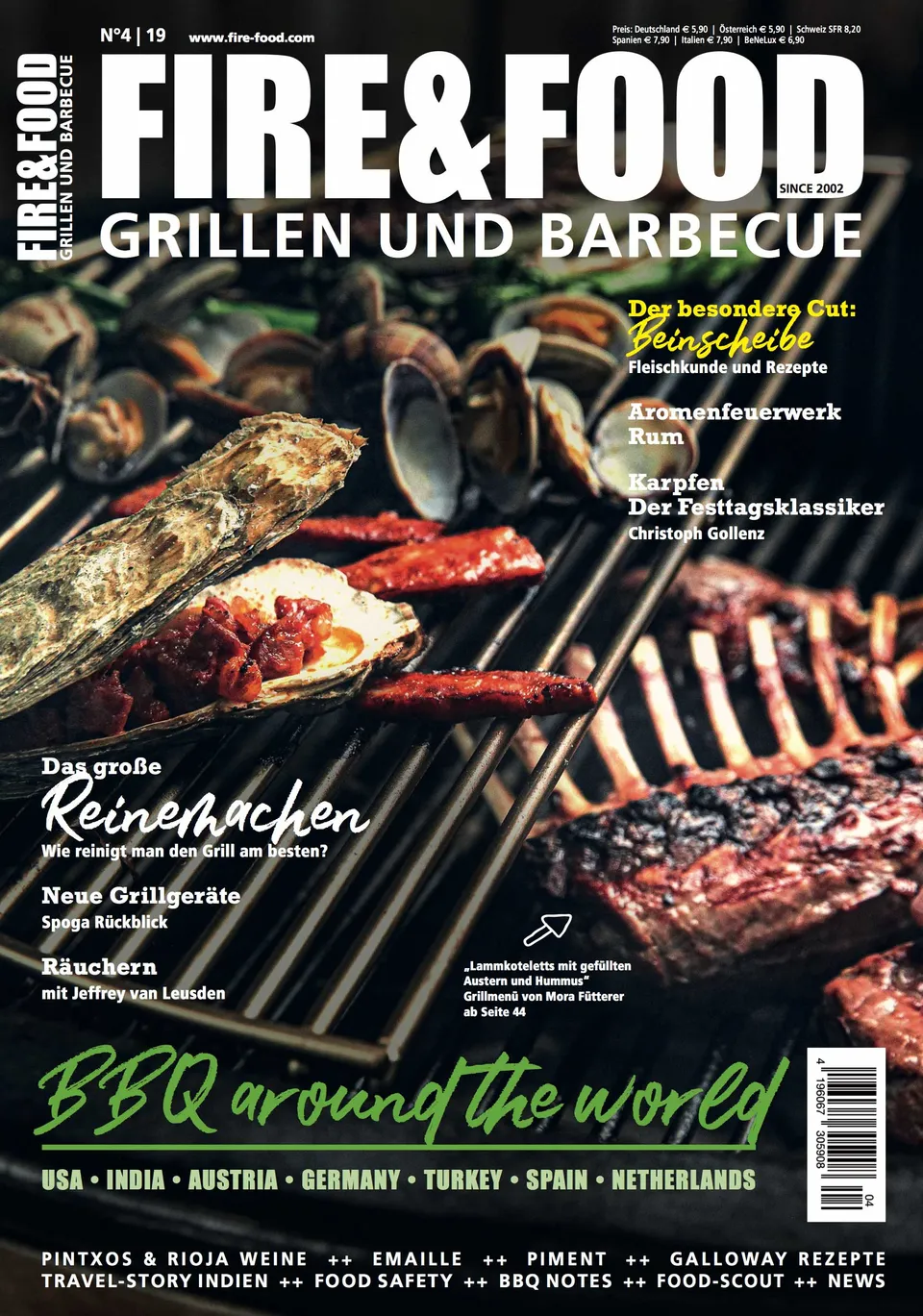 FIRE&FOOD 2019/04 Magazin Galloway Räuchern Grill