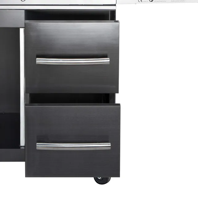AllGrill Grillzubehör Schubladen-System rechts Chef L black