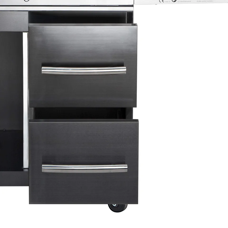 AllGrill Grillzubehör Schubladen-System rechts Chef L black