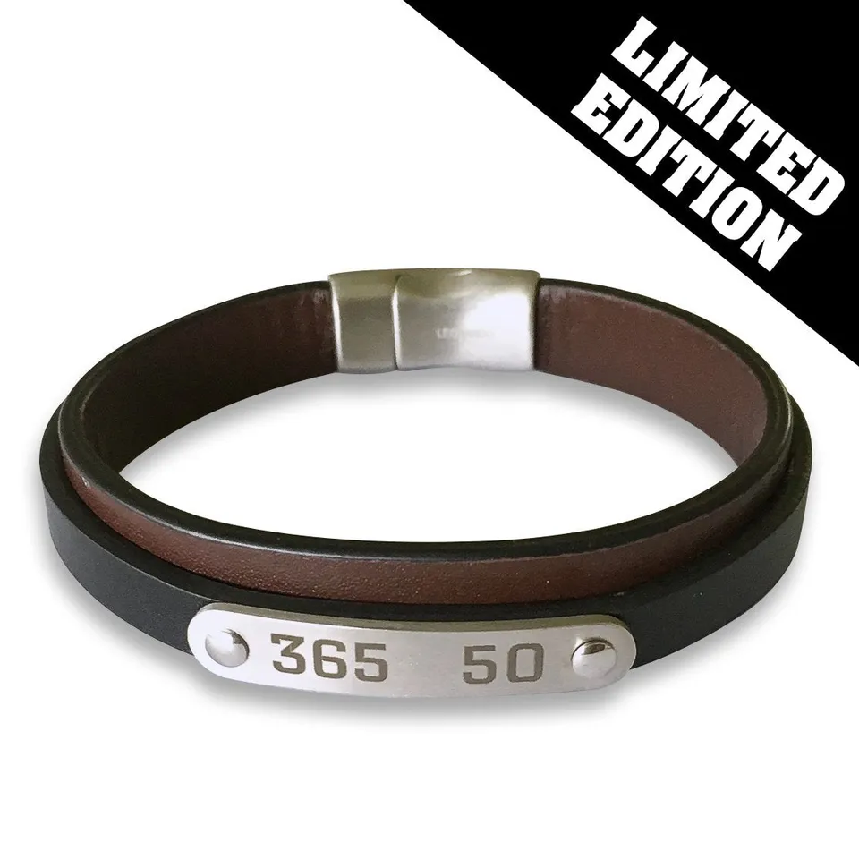 FIRE&FOOD Fanartikel 365 Lederarmband dunkelbraun limitiert